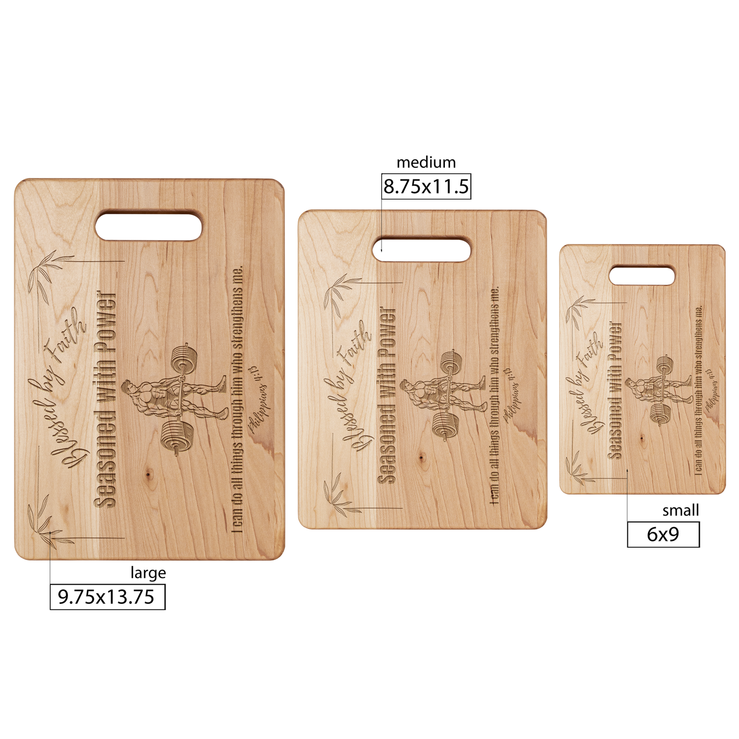 Blessed_by_Faith_Seasoned_with_Power_Maple_V_Size_Options_Mockup.png
