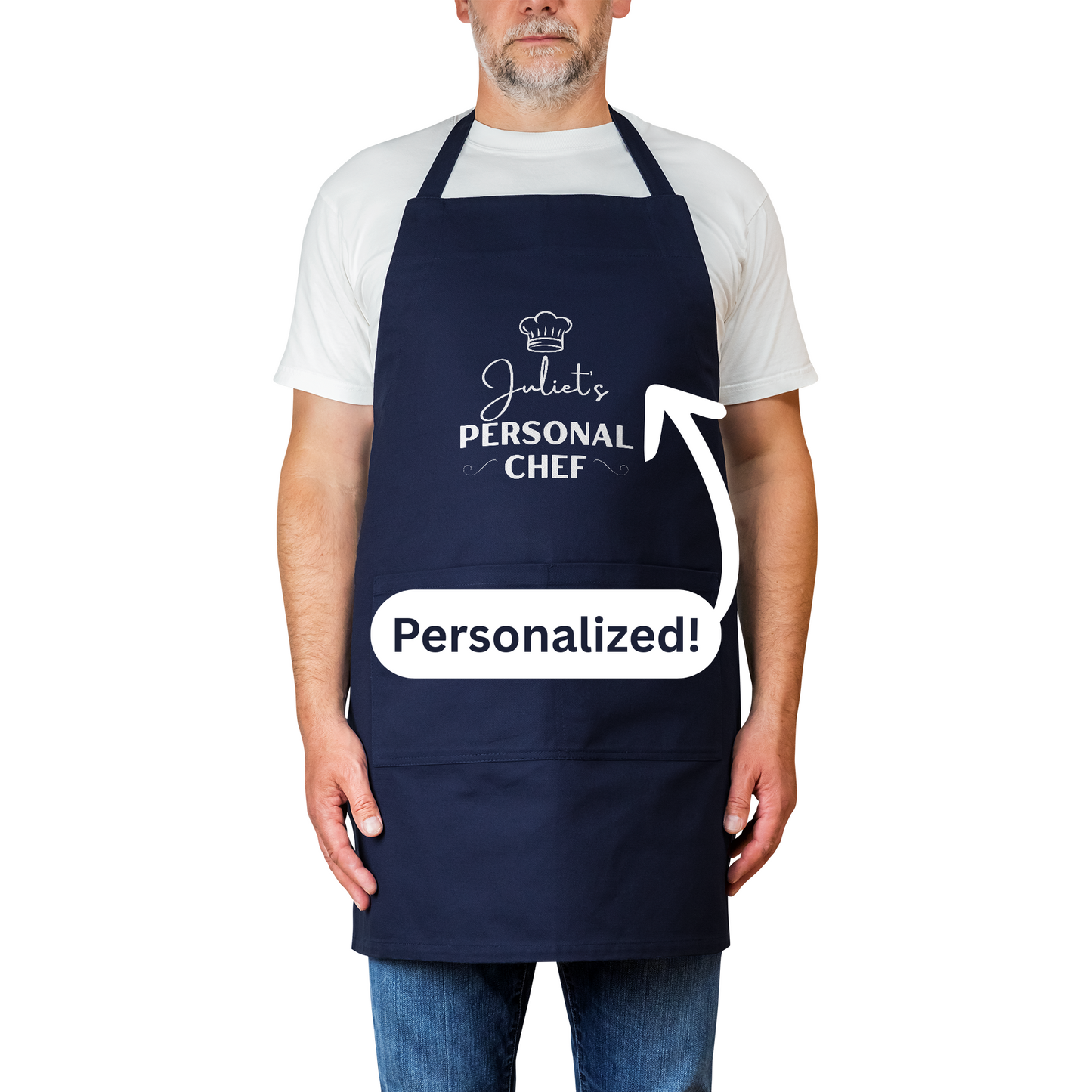 Juliet’s Personal Chef Apron. Custom Gift for Your Favorite Cook.