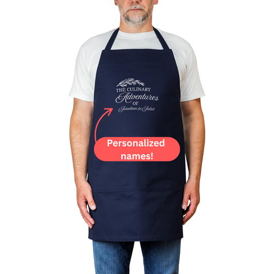 Personalized Couple’s Apron. Custom Names. Anniversary Gift. Wedding Gift.