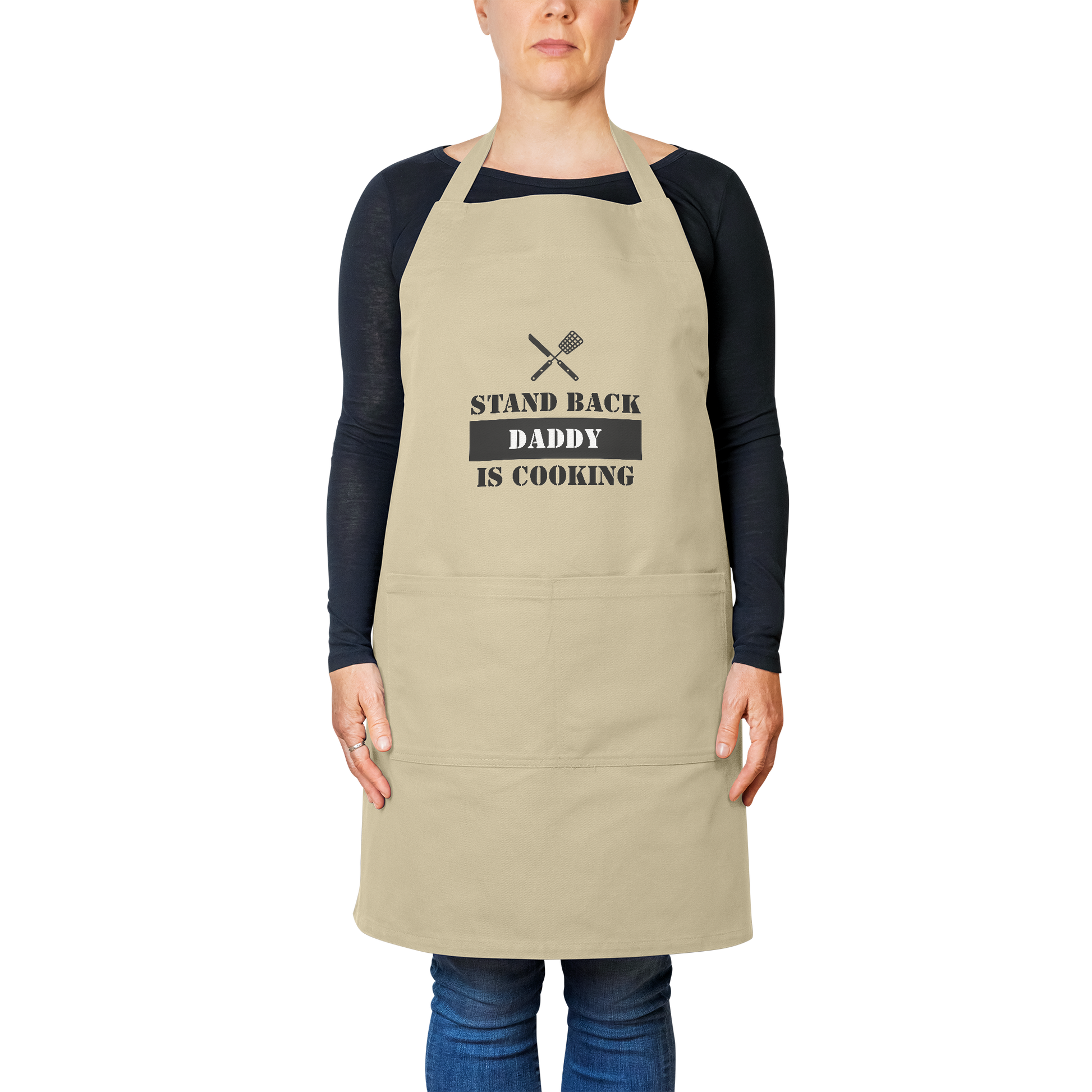Funny_Apron_for_Dad_Stand_Back_Daddy_I_Khaki_Model_Mockup.png