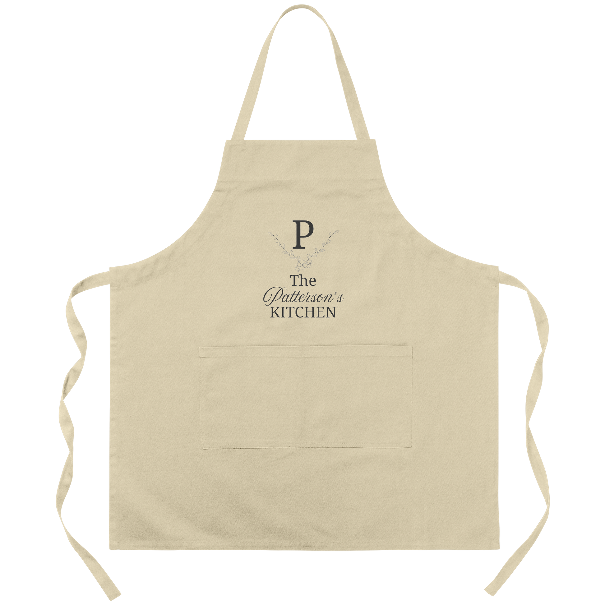 Personalized_Apron_P_The_Pattersons_Khaki_Transparent_Mockup.png