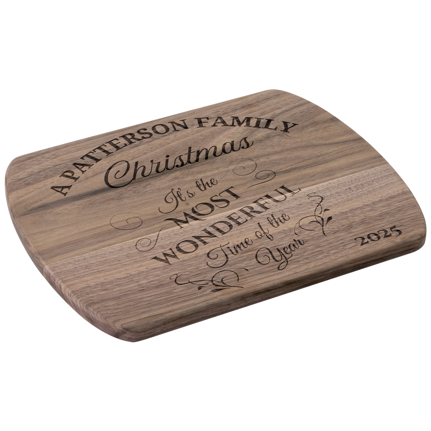 Personalized_Christmas_Cutting_Board_Cu_Dark_Rounded_H_Angle_Mockup.png