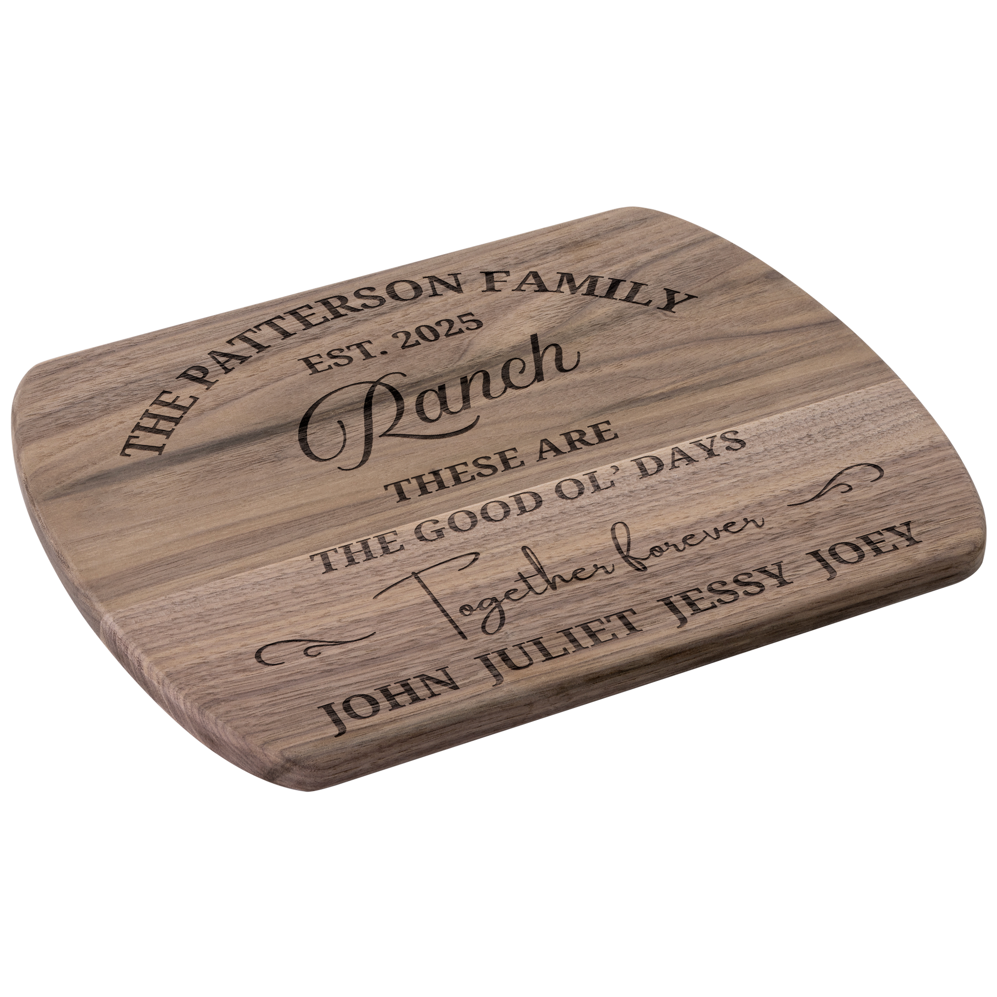 Personalized_Ranch_Family_Cutting_Board_Dark_Rounded_H_Angle_Mockup.png